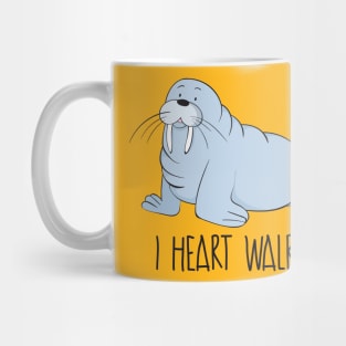 I Heart Walruses - Cute Walrus Love Gift Mug